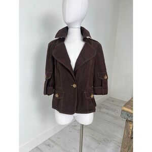 Women's Morrissey Y? Brown Vintage Canvas Jacket Size‎ 12